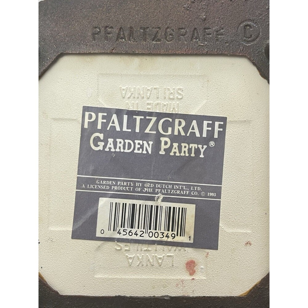 Pfaltzgraff Garden Party Copper Tone Watering Can Trivet w/Tile Insert - Picture 4 of 6